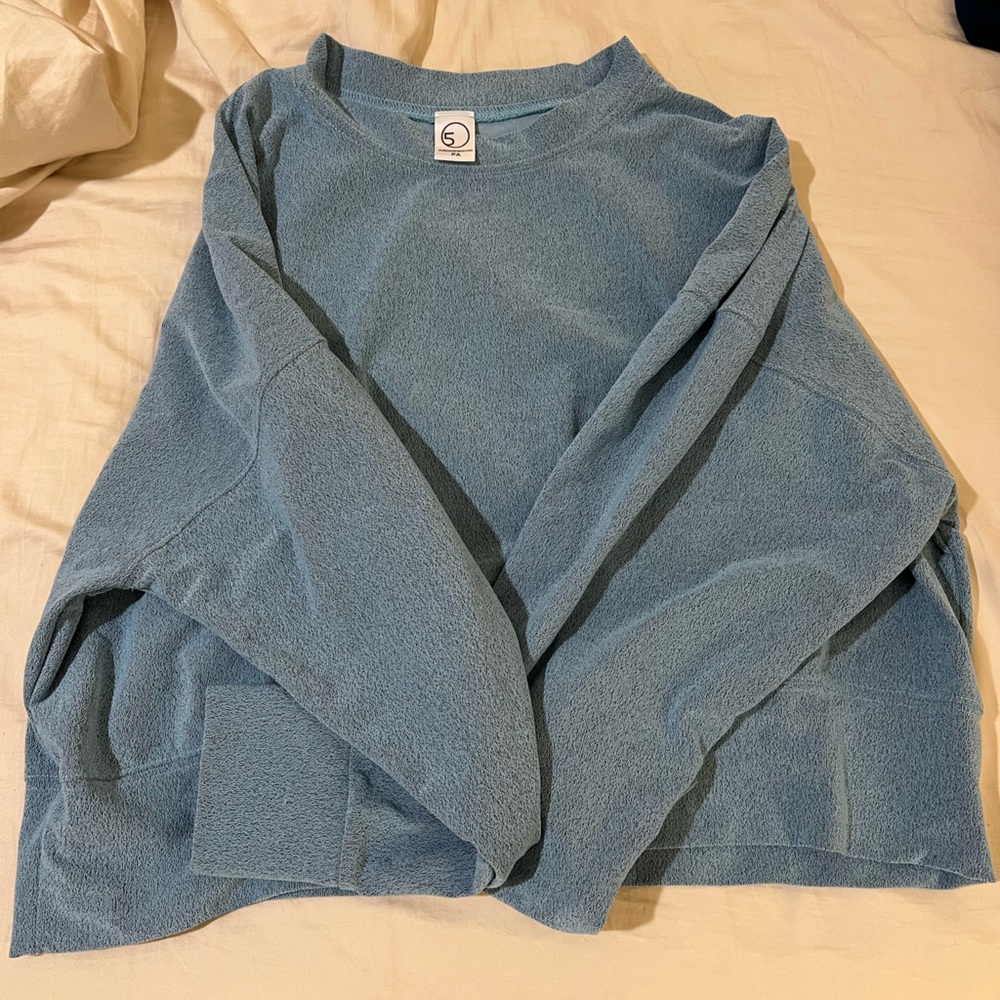 Vintage Five Dancewear long sleeve slightly cropped top. Oversized.